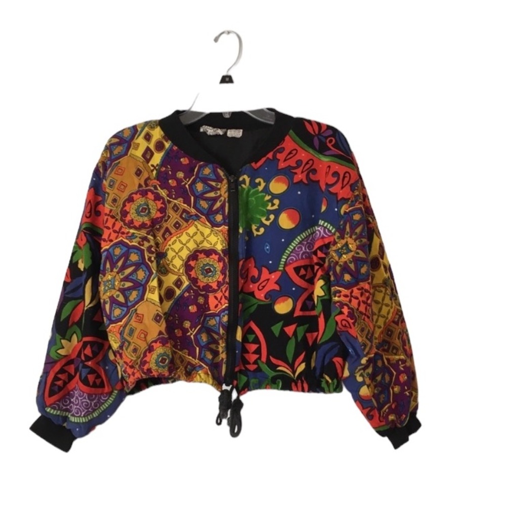 Vintage Speed Limit MPH Multi Color Jacket Size Medium